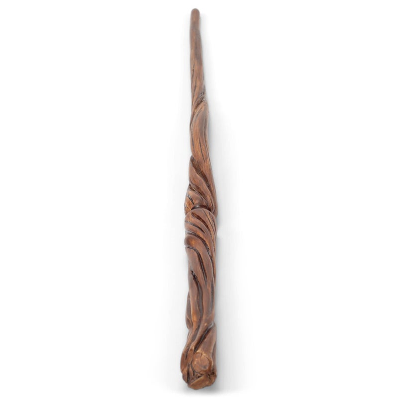 Cottage Garden Natural Brown Wood Grain 13.75 inch Resin Collectible Witch Wizard Cosplay Magic Wand - Image 2